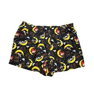 Vtg Looney Tunes Warner Bros Halloween Silk Shorts XL 1995 Taz Bugs Bunny 90s